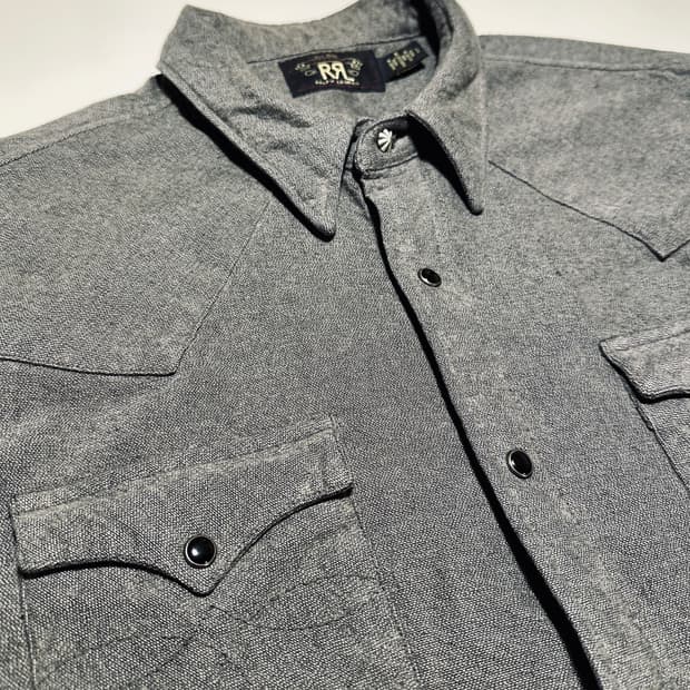 RRL 더블알엘 샤모아 웨스턴 셔츠 헤더 그레이 L사이즈 신품 (교환)