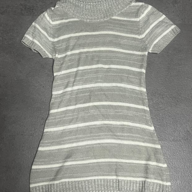 모리걸 일본 빈티지 스트라이프 니트 목폴라