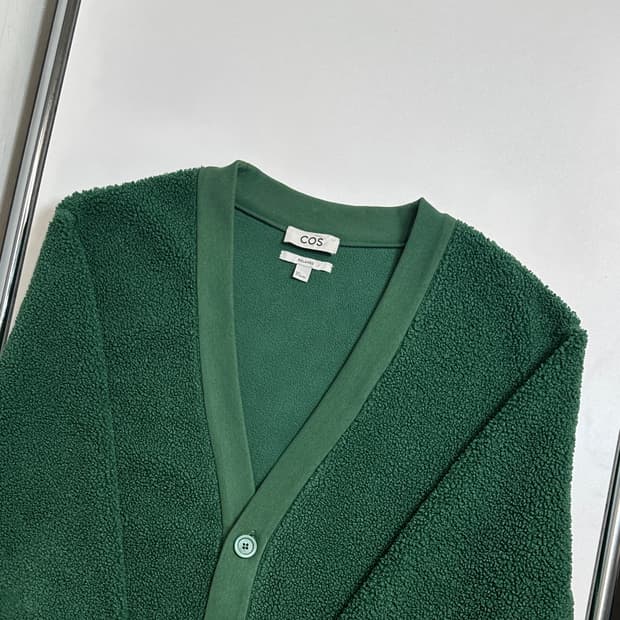 코스 테디 플리스 가디건 L