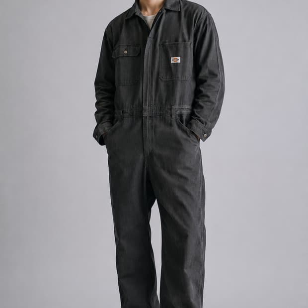 디키즈(Dickies)in Japan 워크웨어 벨티드 점프수트