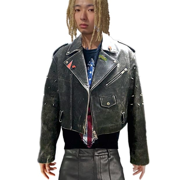 베일리가 입은 LIBERAL YOUTH MINISTRY 스터드양가죽자켓