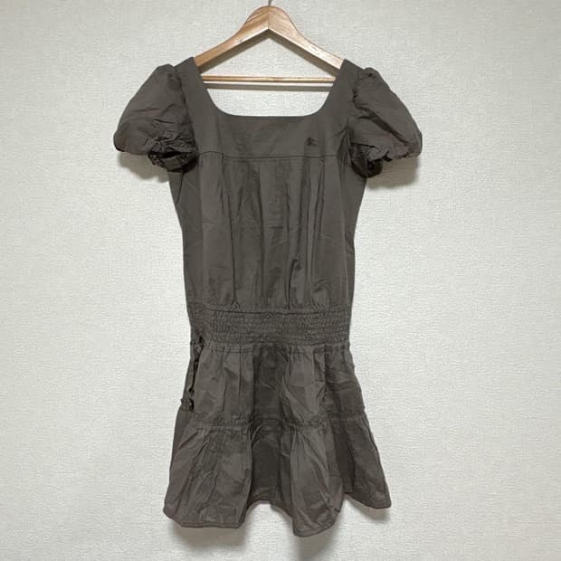 구해요!!!!!)  버버리 블루라벨 스퀘어 원피스