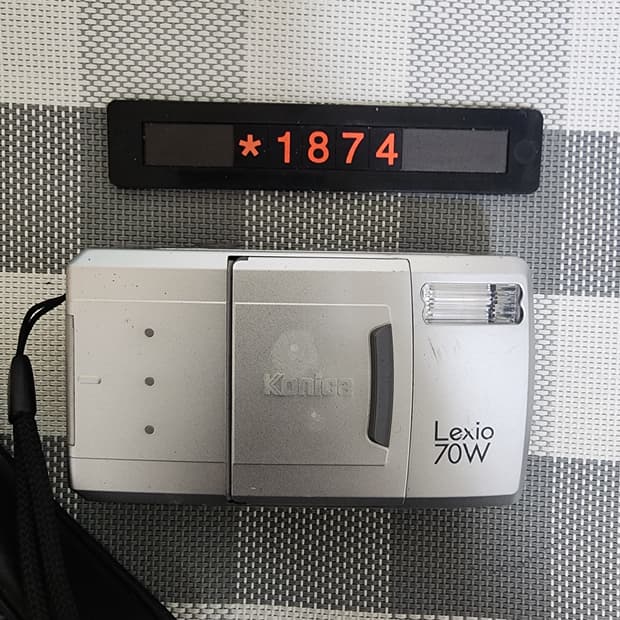 코니카 렉시오 70W 필름카메라 파우치포함
