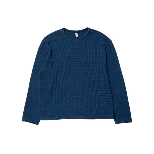 타임리스스포츠웨어 와플 롱슬리브 딥블루 2