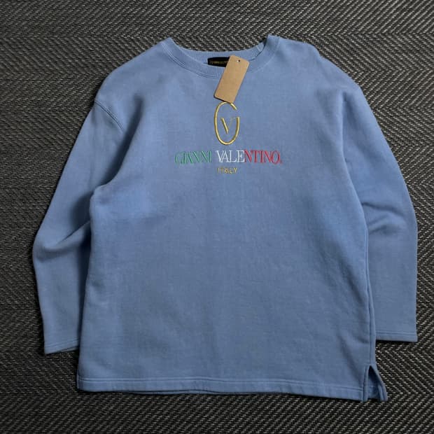 90s 지아니 발렌티노 빅로고 아카이브 맨투맨o 4416