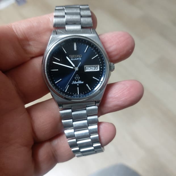 세이코 실버웨이브 쿼츠 시계