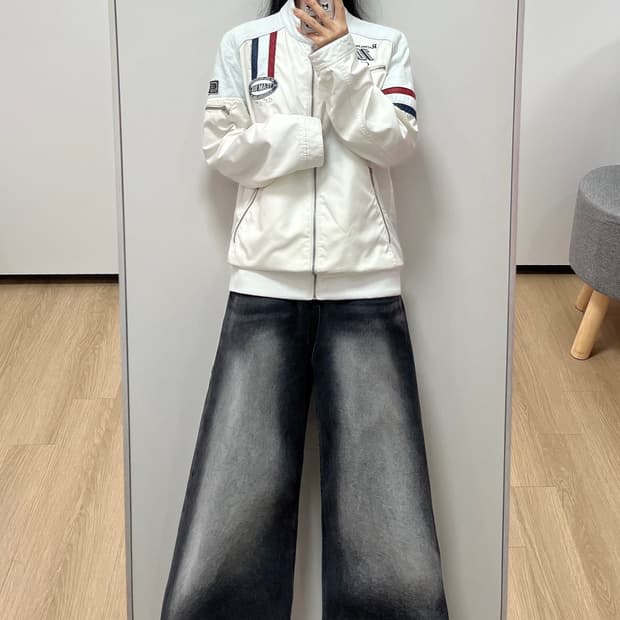 EXR Team 106 류시원 화이트 레이싱 자켓