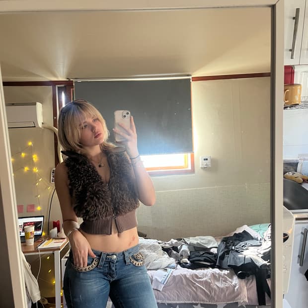 스컬프터 퍼 민소매 자켓 S (20일까지 구매가능함) 