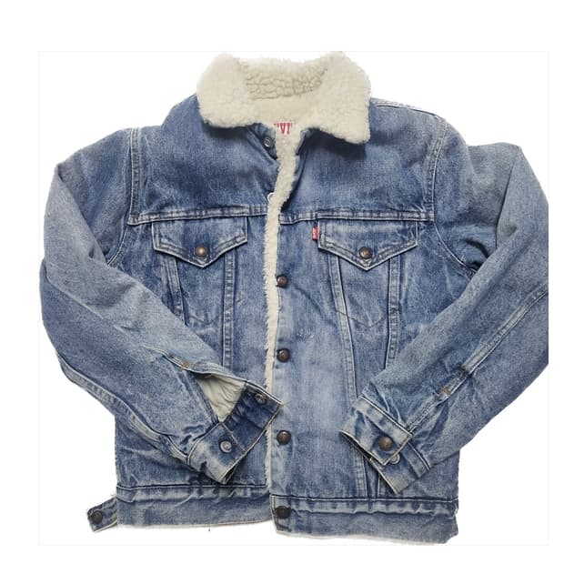 리바이스 80s 쉐르파 양털 청자켓 트러커 지드래곤