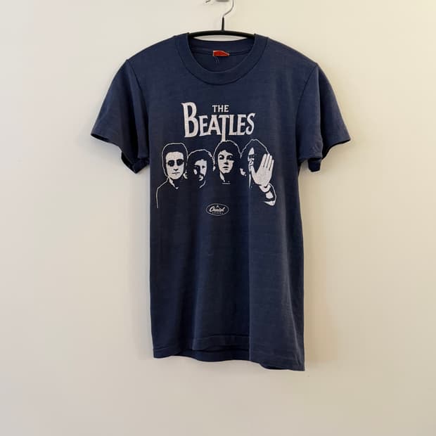 80s The Beatles 반팔 티셔츠