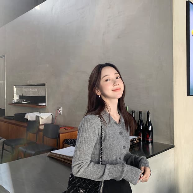 캐시미어 울 가디건 새상품