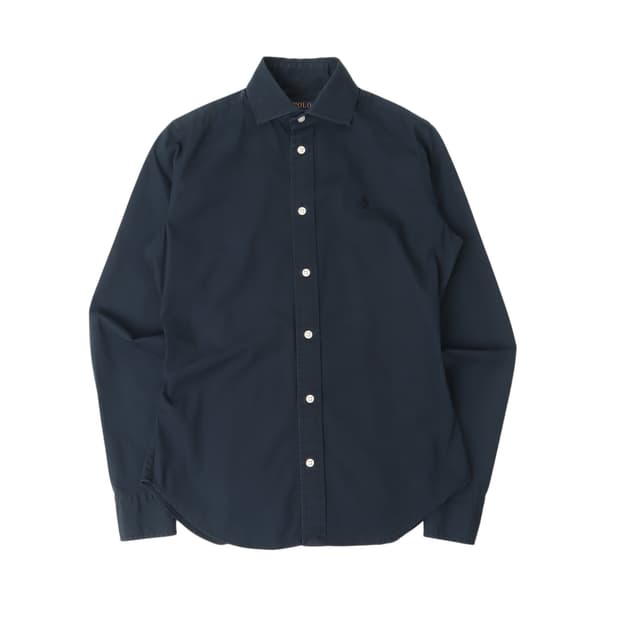 폴로 랄프로렌 우먼스 네이비 코튼 셔츠