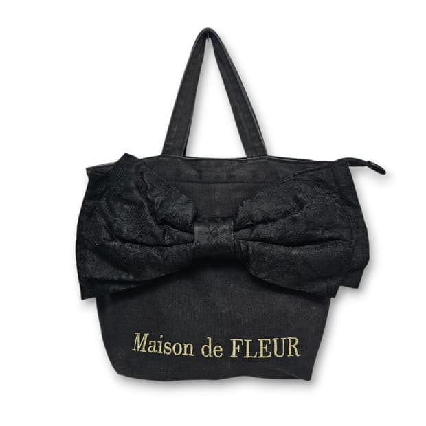 Maison de FLEUR 메종드플뢰르 빅 리본 토트백