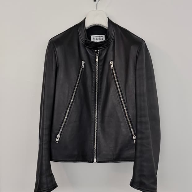 마르지엘라 14번 라인 5zip 레더 자켓