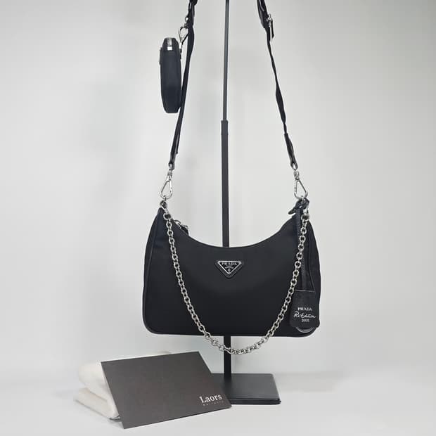 프라다 테수토 체인 스트랩 숄더백