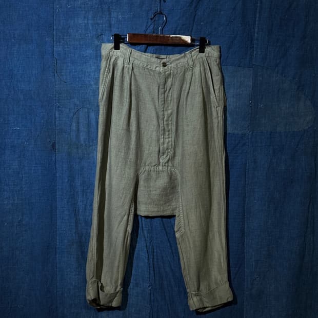 29-30inch ) ZUCCA Linen Baggy Pants