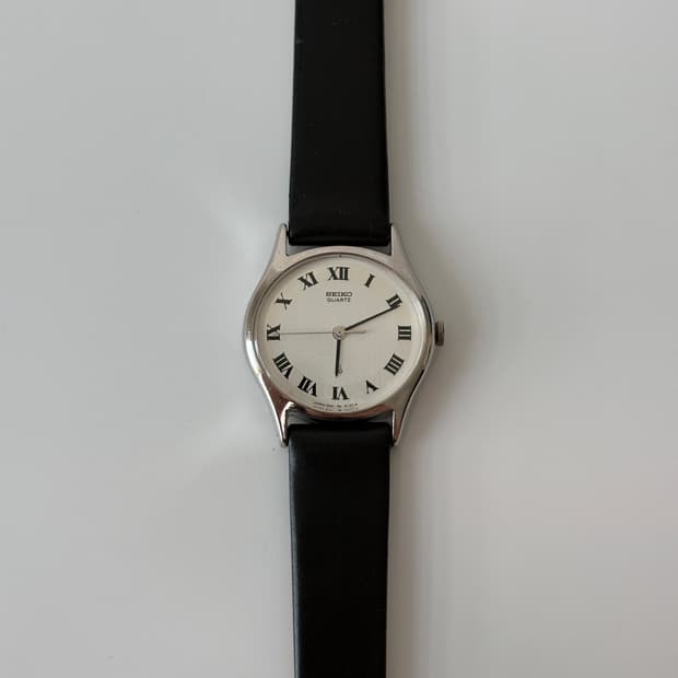 1980s Roman Silver Oval Ladies Quartz