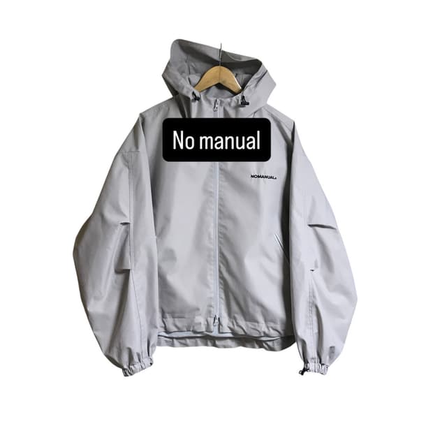 노메뉴얼 시그니처로고 윈드브레이커 바막자켓 상태굿