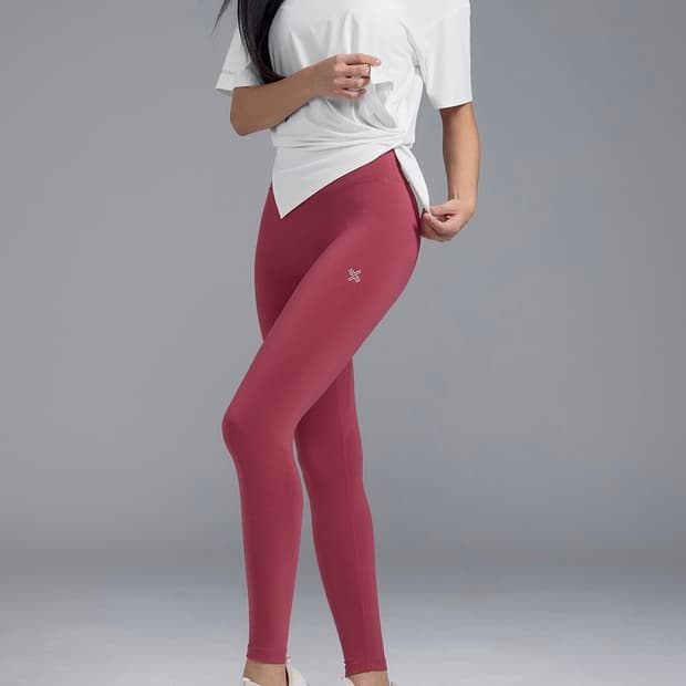 V업 3D 플러스 레깅스_미네랄핑크