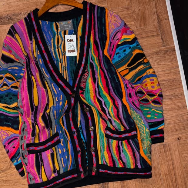 쿠지 케이블 가디건