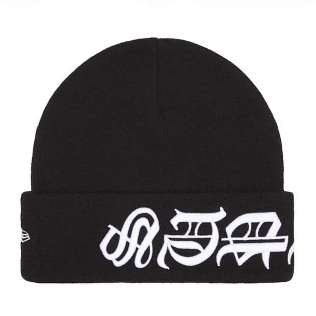 슈프림 크롬하츠 블랙레터체 뉴에라 비니 블랙