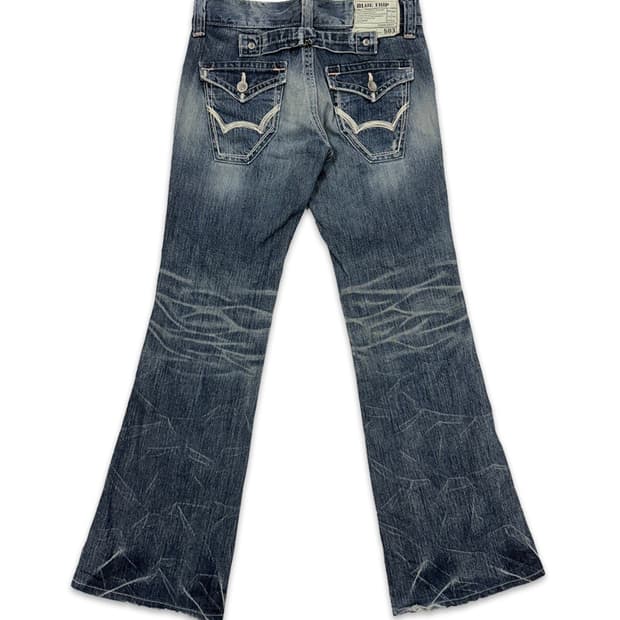 빈티지 EDWIN 로우라이즈 부츠컷 팬츠