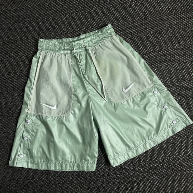 나이키 우먼스 더블 스우시 나일론 러닝 팬츠y 3301