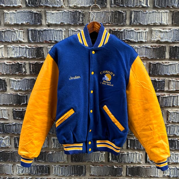 90s 미국 바시티 자켓 CONSHY BEARS