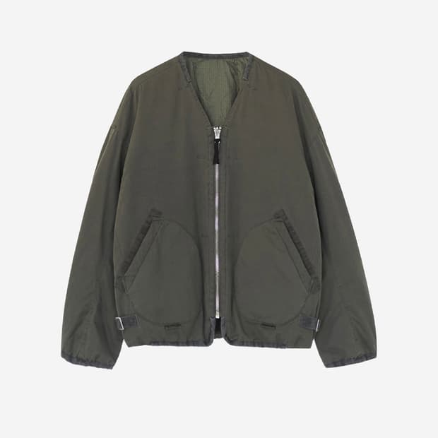 [3] 폴리테루 24fw 라이너 유즈드 올리브 + 퀼티드 그린