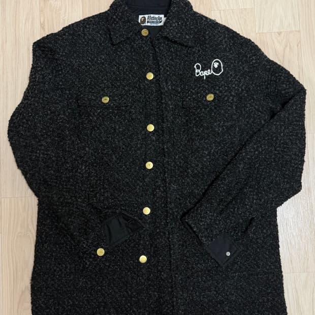 (급처) 베이프 트위드 셔츠 자켓 xs