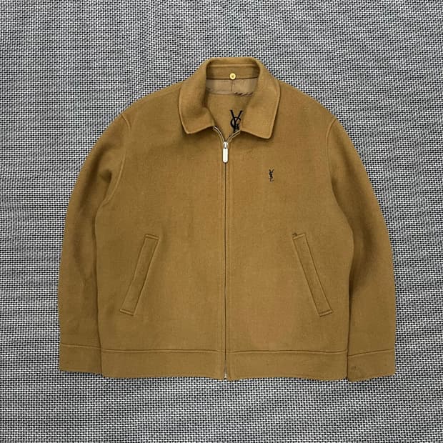 입생로랑 브라운 모직 블루종 95