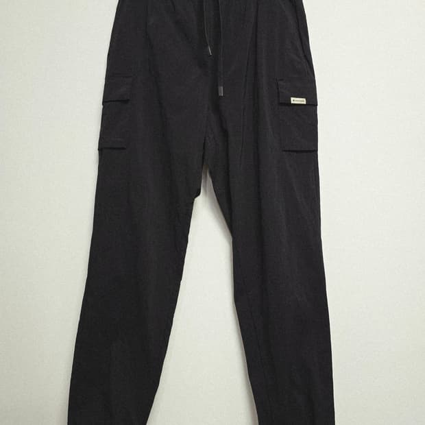 스노우피크 블랙 카고 조거 트레이닝 바지