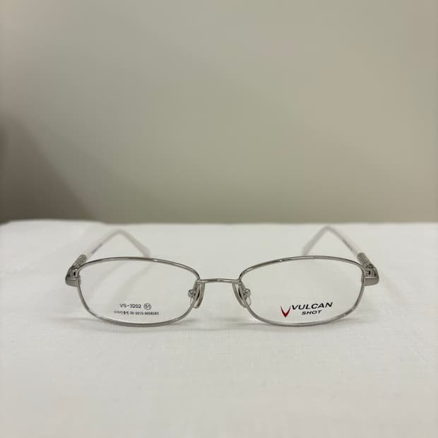 VULCAN 실버 사각 빈티지 안경