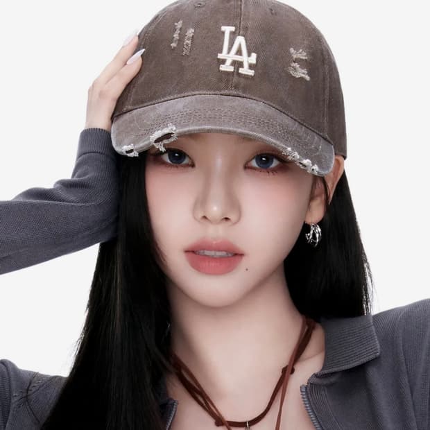 MLB 데미지 워싱 언스트럭쳐 볼캡 LA (L.Brown)