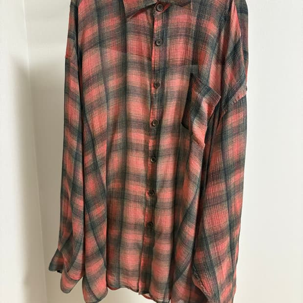 아워레가시 버로우드 체크 셔츠 50