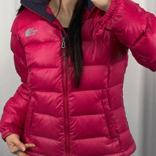 노스페이스 700 눕시 핑크 패딩