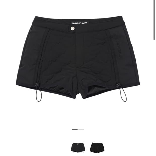 미스치프 퀄티드 쇼츠 블랙