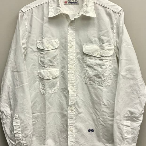 (L/100)이스트하버서플러스 3포켓 옥스포드 워크셔츠 화이트