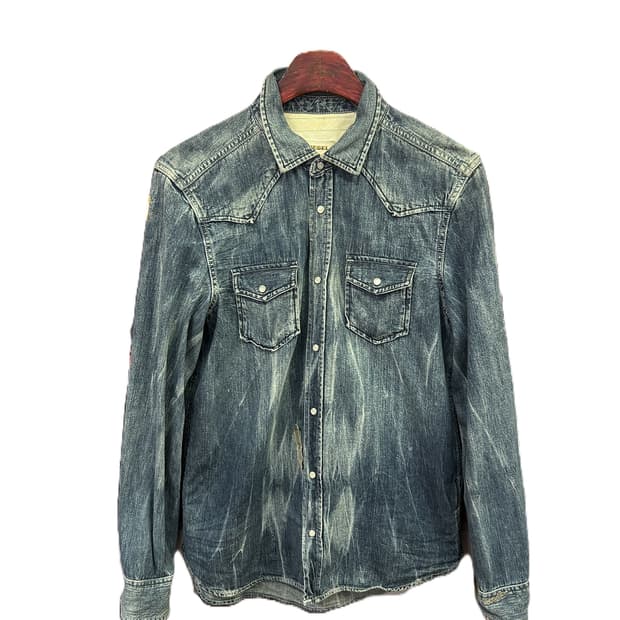 디젤 데님 웨스턴 셔츠