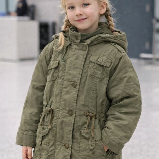 (레어템)퍼스트원 아동 야상패딩점퍼 (7~8T)