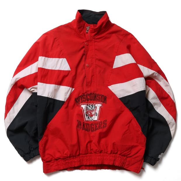 스타터 Starter Wisconsin Badgers Pullover 