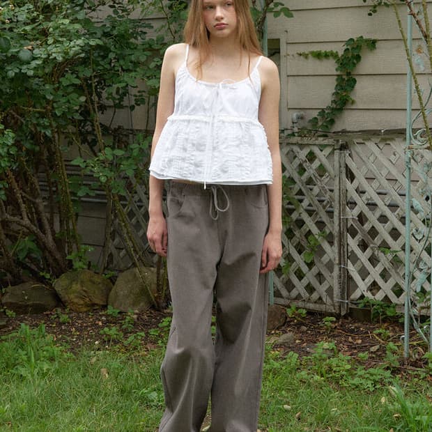 헤더먼트 worn cotton pants 코튼팬츠 브라운 s