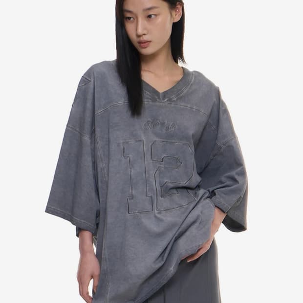 2000아카이브스 VINTAGE FOOTBALL T (CHARCOAL)