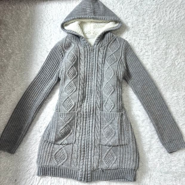 [Cecil McBee] 세실 맥비 니트 후드 집업