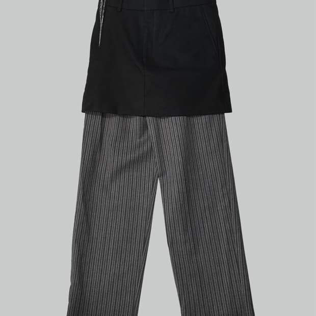 꼼데가르송 레이어드 팬츠 M