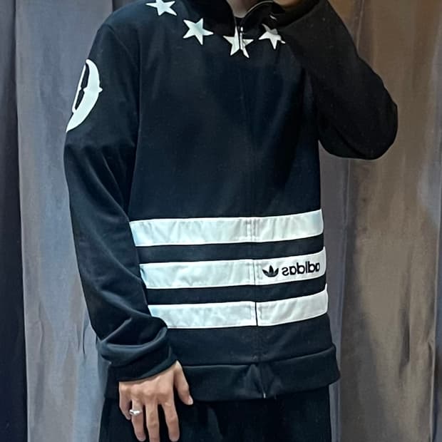 XXL 아디다스 스타 펑크 스펠링 트랙탑