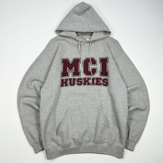 90s LEE 리 올드스쿨 후드티 그레이 L