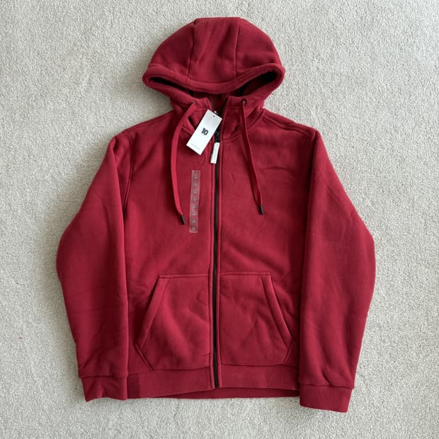 탑텐 남녀공용 보아 본딩 후드 집업