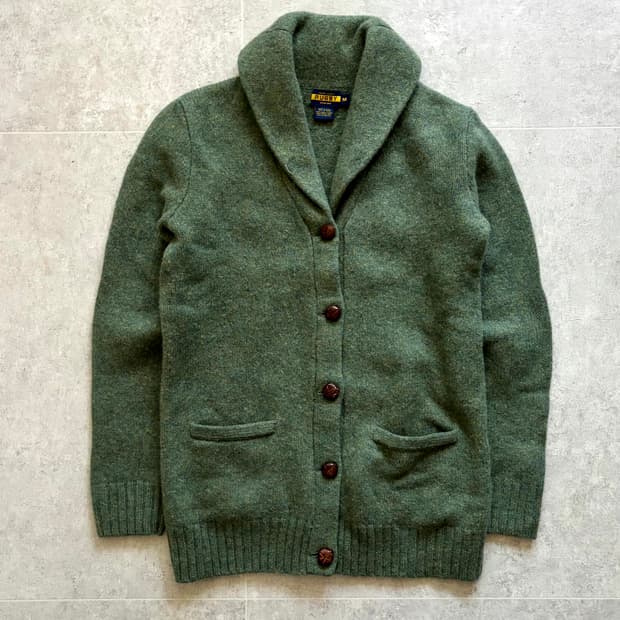 럭비 랄프로렌 숄 칼라 가디건 우먼즈 M