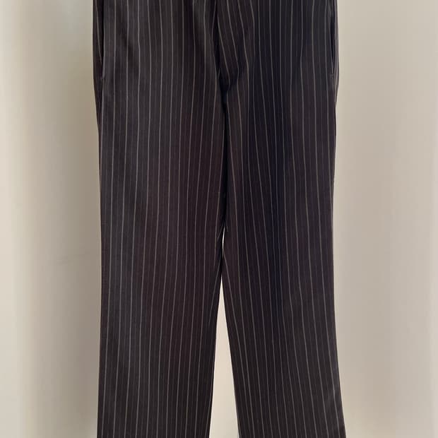 DRIES VAN NOTEN wool stripe pants